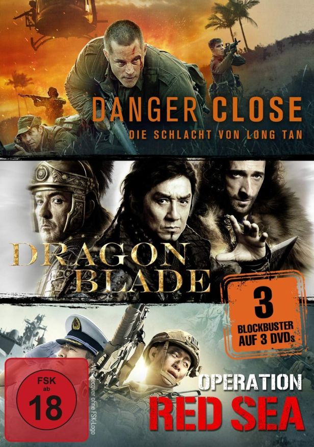Danger Close / Dragon Blade / Operation Red Sea (3Filme)(3DVDs)