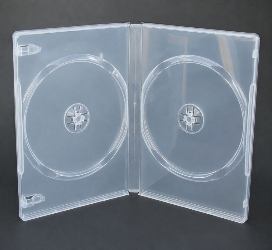 DVD-Hülle / 2 DVDs / Transparent