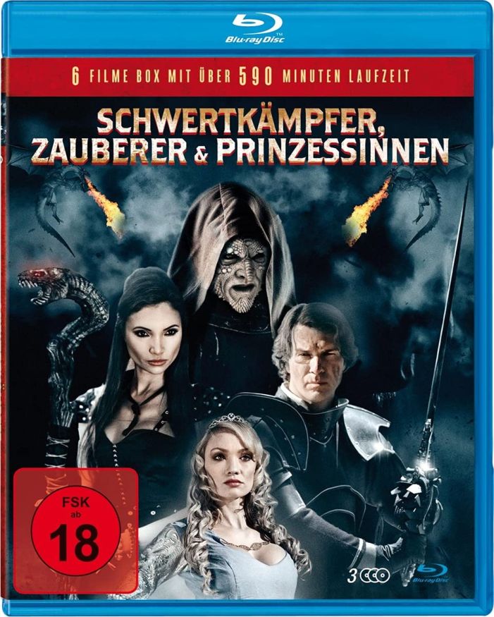 Schwertkämpfer, Zauberer & Prinzessinnen (6Filme auf 3Blu-rays)