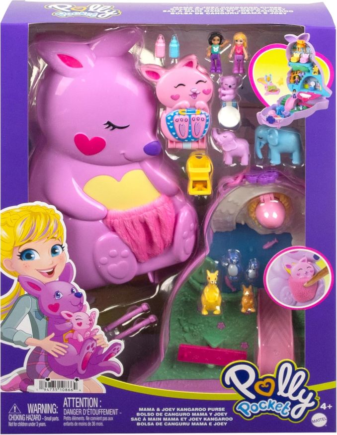 Polly Pocket Mama und Joey Känguru Tasche